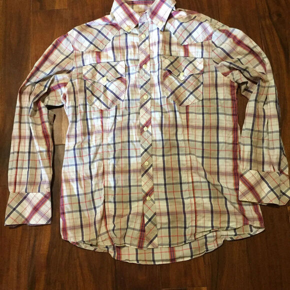 True Religion Shirt Mens XXLarge Plaid Multicolor Western Long Sleeve - Picture 4 of 9